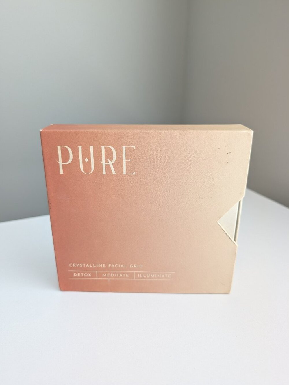 PURE Crystalline Facial Grid Detox Meditate Illuminate Healing Crystals New